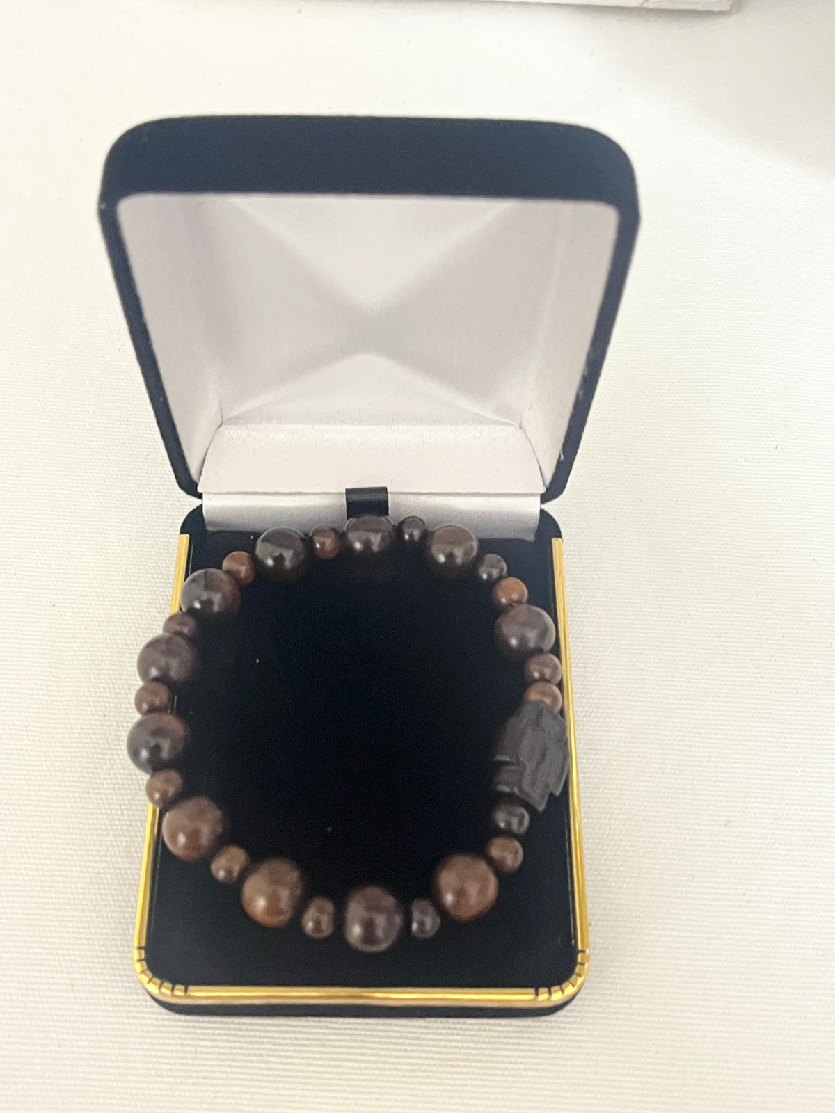 Jujube Wood Rosary Bracelet (10 mm)