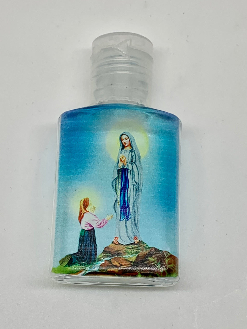 Our Lady of Lourdes Holy Water Bottle (plastic) - Unique Catholic Gifts
