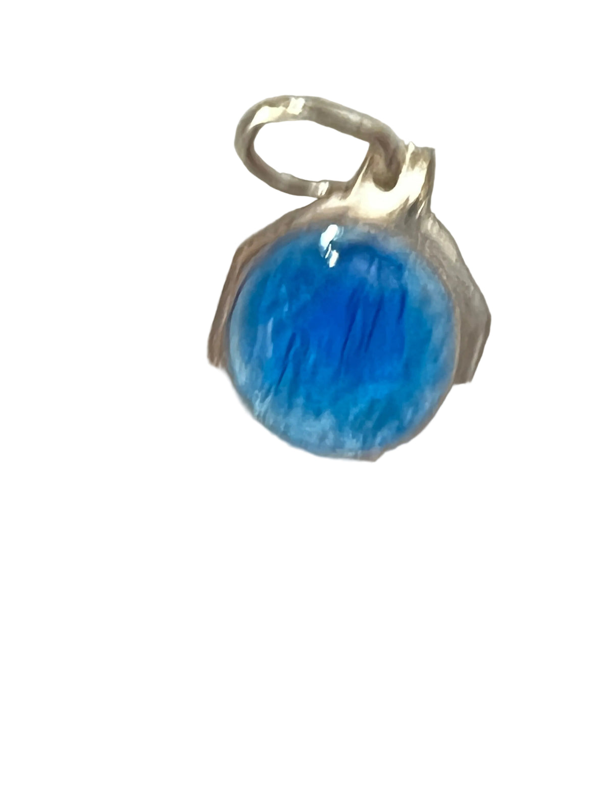 Gold Finished with Blue Lourdes Medal from Lourdes 3/8"