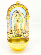 Our Lady of Guadalupe 3D Holy Water Font 6" - Unique Catholic Gifts