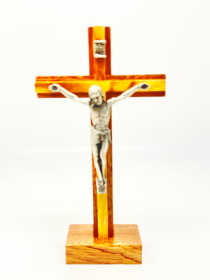Standing Wood Crucifix 6 1/2