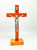 Standing Wood Crucifix 8" - Unique Catholic Gifts