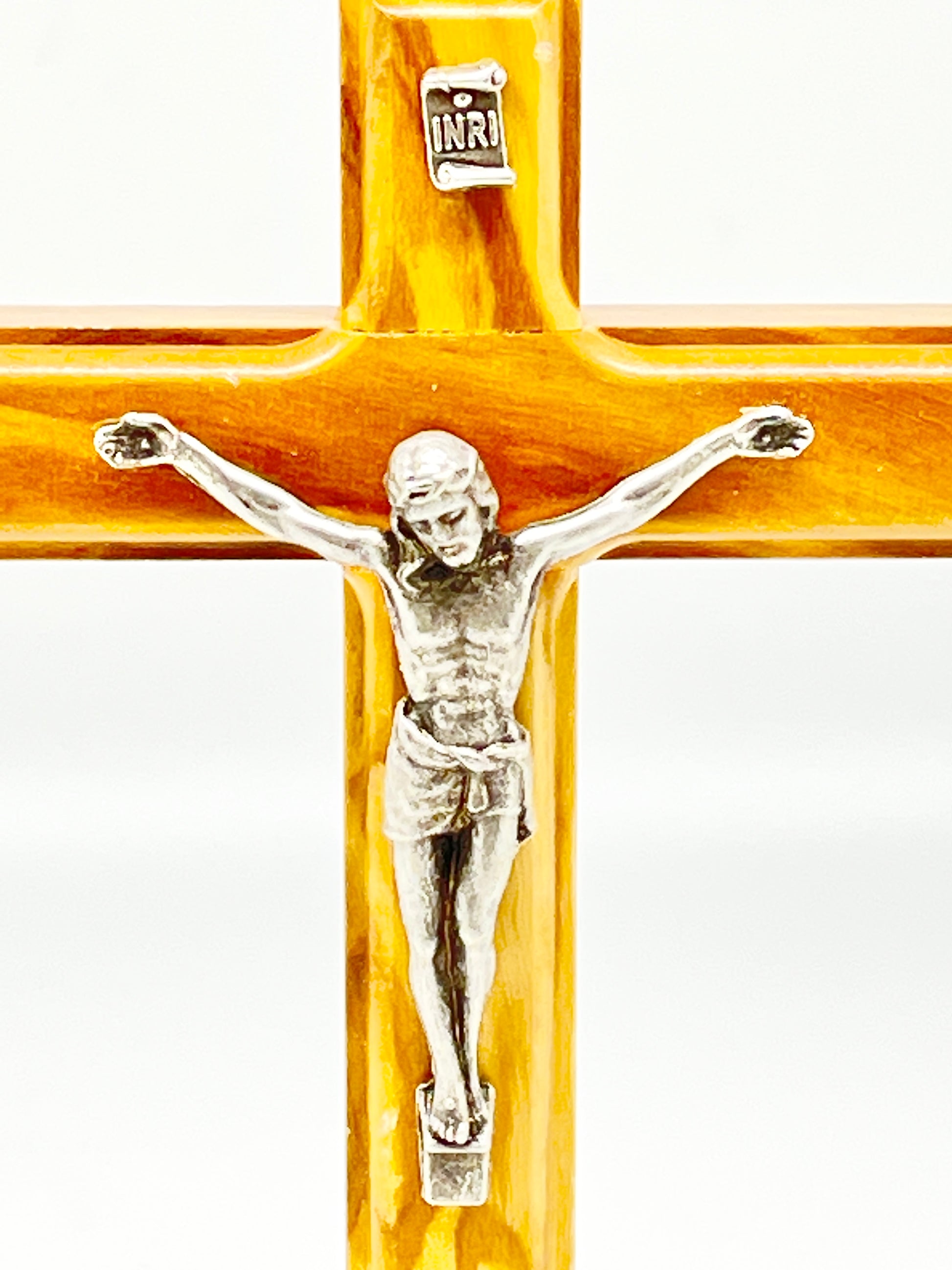 Standing Olivewood Crucifix 5 1/2" - Unique Catholic Gifts