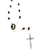 Divine Mercy Crystal Rosary Silver - Unique Catholic Gifts
