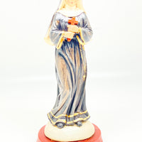 St. Rita of Cascia Statue Hand Painted 8" - Unique Catholic Gifts