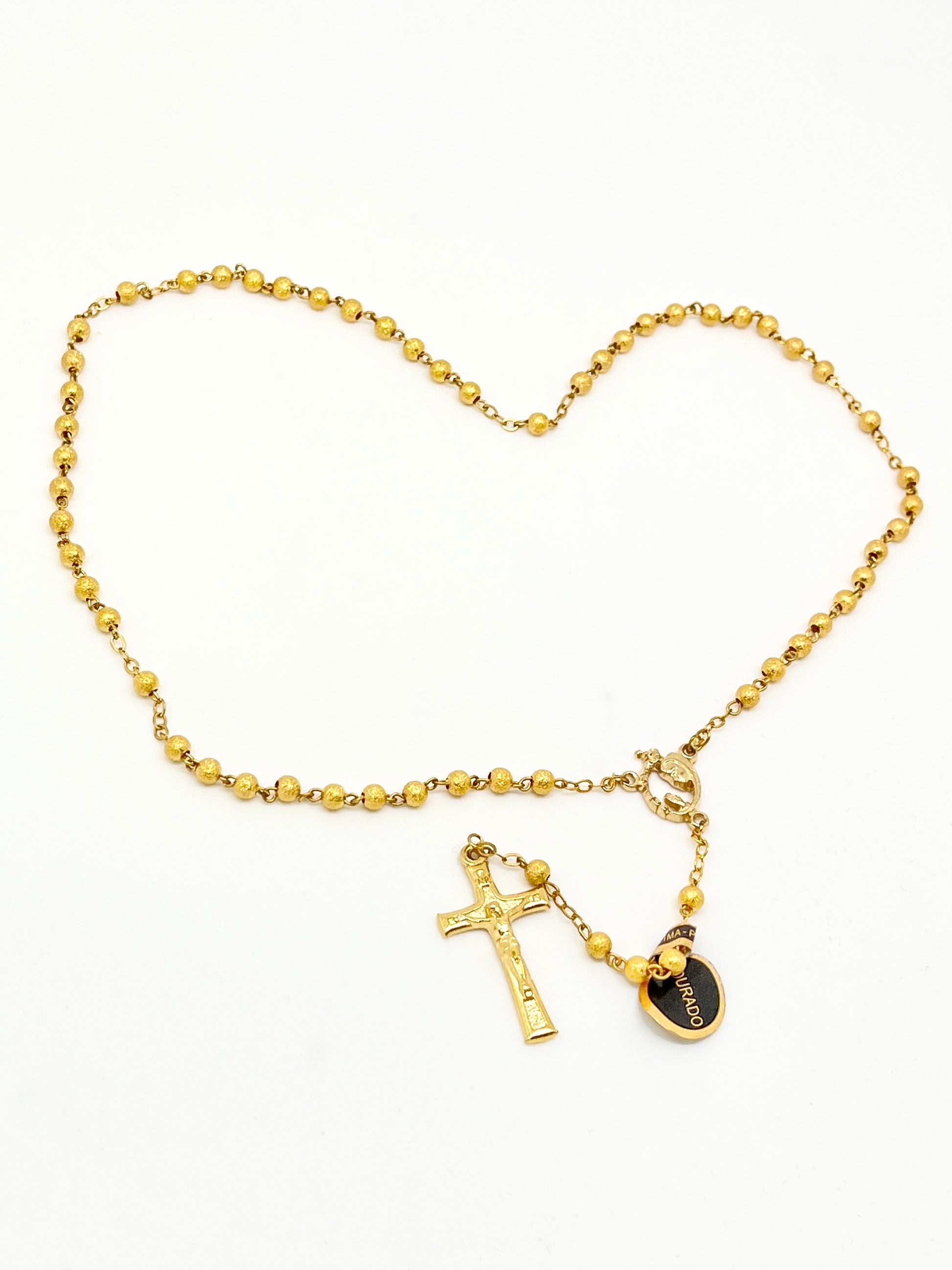 Gold Plated Stardust Rosary from Portugal 4mm - Unique Catholic Gifts