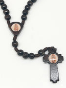 Our Lady of Grace Brown Wood Rosary - Unique Catholic Gifts