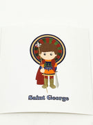 St. George Collectable Sticker 2" x 2" - Unique Catholic Gifts