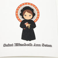 St. Elizabeth Ann Seton Collectable Sticker 2" x 2" - Unique Catholic Gifts