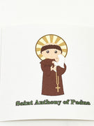 St. Anthony of Padua Collectable Sticker 2" x 2" - Unique Catholic Gifts