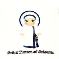 St. Teresa of Calcutta Collectable Sticker 2" x 2" - Unique Catholic Gifts