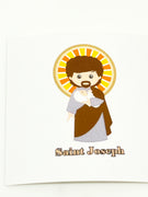 St. Joseph Collectable Sticker 2" x 2" - Unique Catholic Gifts