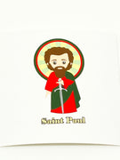 St. Paul Collectable Sticker 2" x 2" - Unique Catholic Gifts