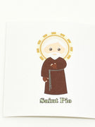 St. Pio Collectable Sticker 2" x 2" - Unique Catholic Gifts