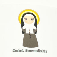 St. Bernadette Collectable Sticker 2" x 2" - Unique Catholic Gifts