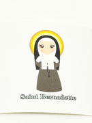 St. Bernadette Collectable Sticker 2" x 2" - Unique Catholic Gifts