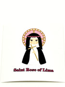 St. Rose of Lima Collectable Sticker 2" x 2" - Unique Catholic Gifts
