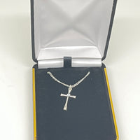 Blue Sapphire Cross Necklace - Unique Catholic Gifts