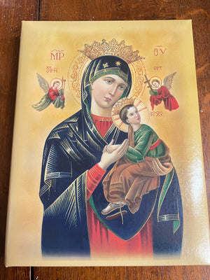 Our Lady of Perpetual Help Memorial Funeral Book ( English) - Unique Catholic Gifts