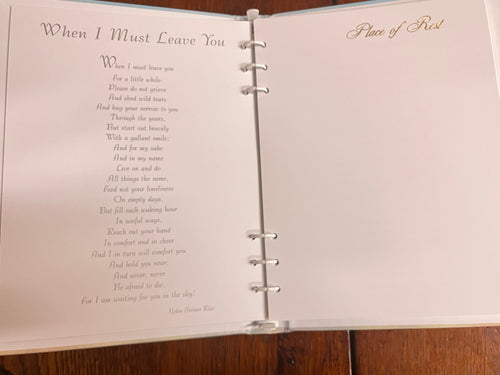The Embrace of Jesus Memorial Funeral Book ( English) - Unique Catholic Gifts