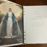 Our Lady of Grace Memorial Funeral Register Book ( English) - Unique Catholic Gifts