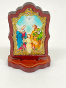 Holy Family Standing Plaque  3 1/2" - Unique Catholic Gifts