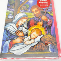 Mini Nativity Themed Advent Calendar Greeting Card - Unique Catholic Gifts