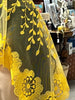 Mustard Yellow Elaina Lace Mantilla Chapel Spanish Veil 51" - Unique Catholic Gifts