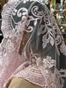 Pink Lilian Lace Mantilla Chapel Spanish Veil 51" - Unique Catholic Gifts