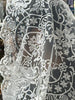 White Lucia Lace Mantilla Chapel Spanish Veil 51" - Unique Catholic Gifts