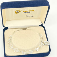 Austrian Crystal  Rosary Bracelet 8MM - Unique Catholic Gifts