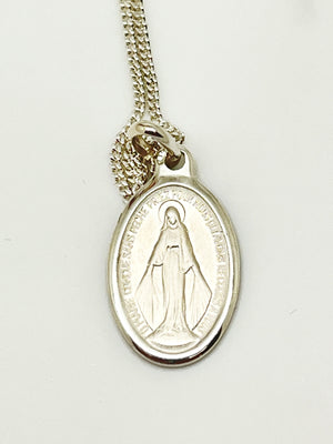 Sterling Silver Miraculous Medal 3/4