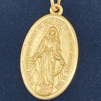 Gold Filled Miraculous Medal Pendant 7/8" - Unique Catholic Gifts