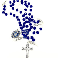 Blue Miraculous Medal Rosary - Unique Catholic Gifts