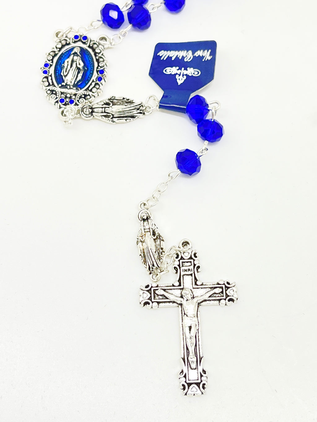 Blue Miraculous Medal Rosary - Unique Catholic Gifts