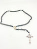 Hematite St. Michael Corded Rosary (8mm) - Unique Catholic Gifts
