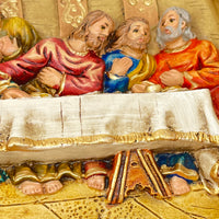 Last Supper Plaque Hand Painted Unique (15 x 7") - Unique Catholic Gifts