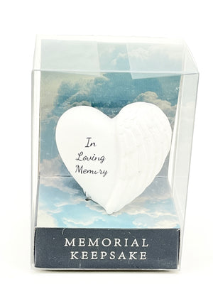 Winged Heart Memorial Keepsake 