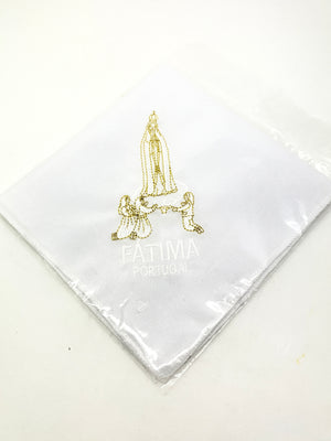 Our Lady of Fatima Handkerchief Handkerchief 3rd Degree Relic - Unique Catholic Gifts