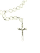 White Frosted Glass Rosary - Unique Catholic Gifts