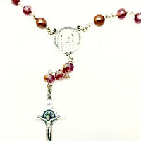 3rd Class Relic Holy Face Rosary Chaplet Purple - Unique Catholic Gifts