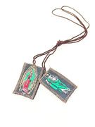 Our of Guadalupe and St. Jude  Escapulario Brown Scapular
