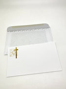 Gold Cross Note Card with Envelope