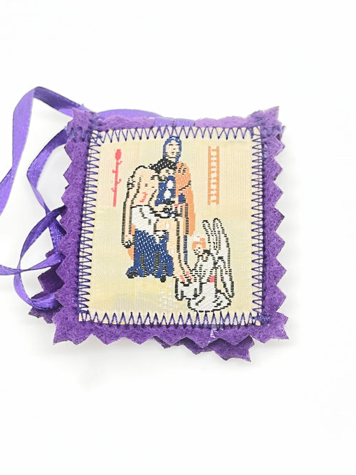 Purple Velvet Scapular 2 x 2" - Unique Catholic Gifts