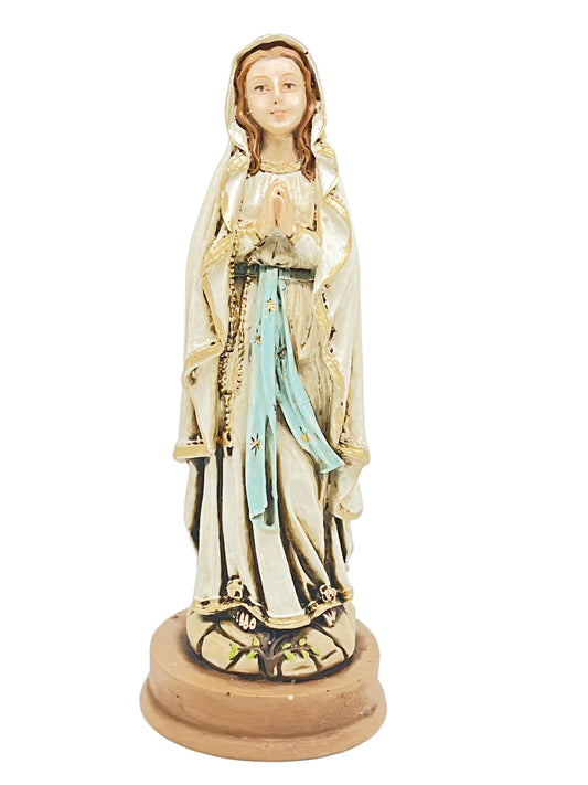 Our Lady of Lourdes Statue 5 1/2" - Unique Catholic Gifts
