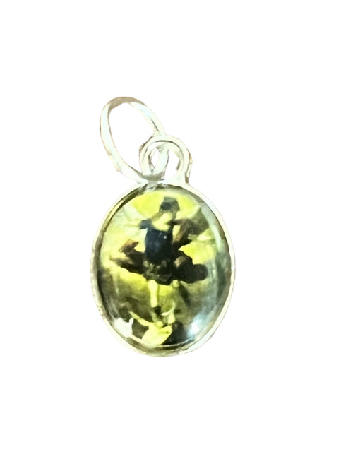 Small oval St. Michael medal charm with detailed image, perfect for bracelets or anklets.