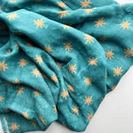 Guadalupe Stars Mantle - Catholic Baby Muslin Blanket Swaddle 47" x 47"