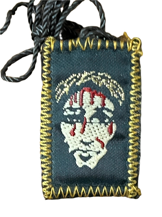 Holy Face Brown Scapular 1 1/2"