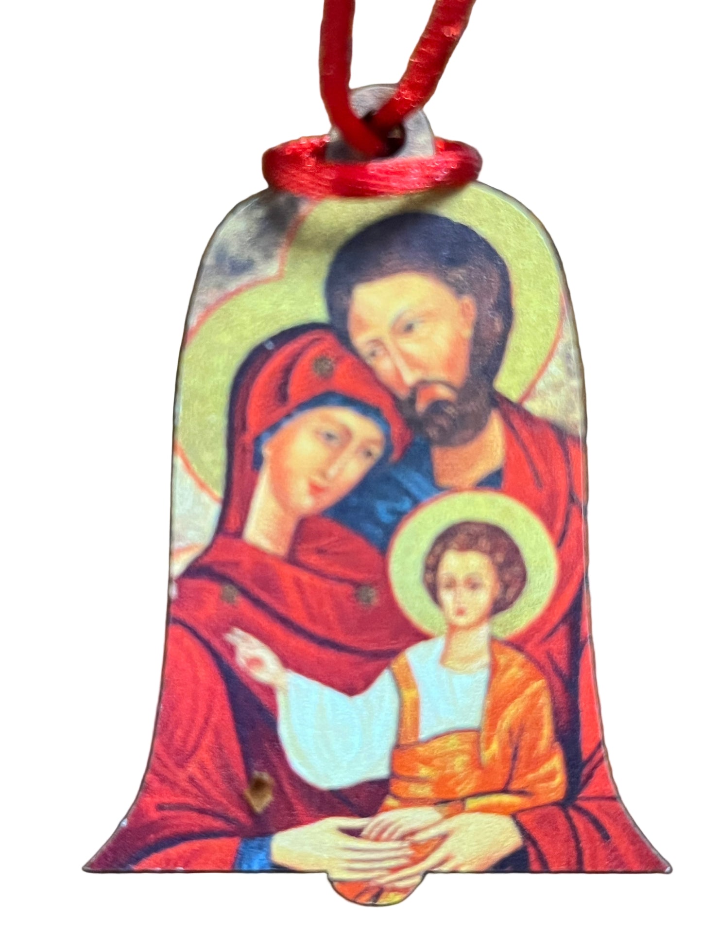 Holy Family Icon Wood Ornament