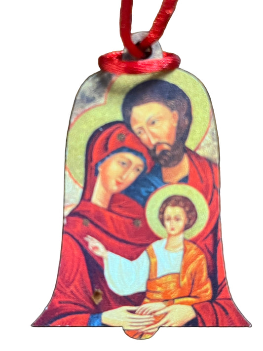 Holy Family Icon Wood Ornament